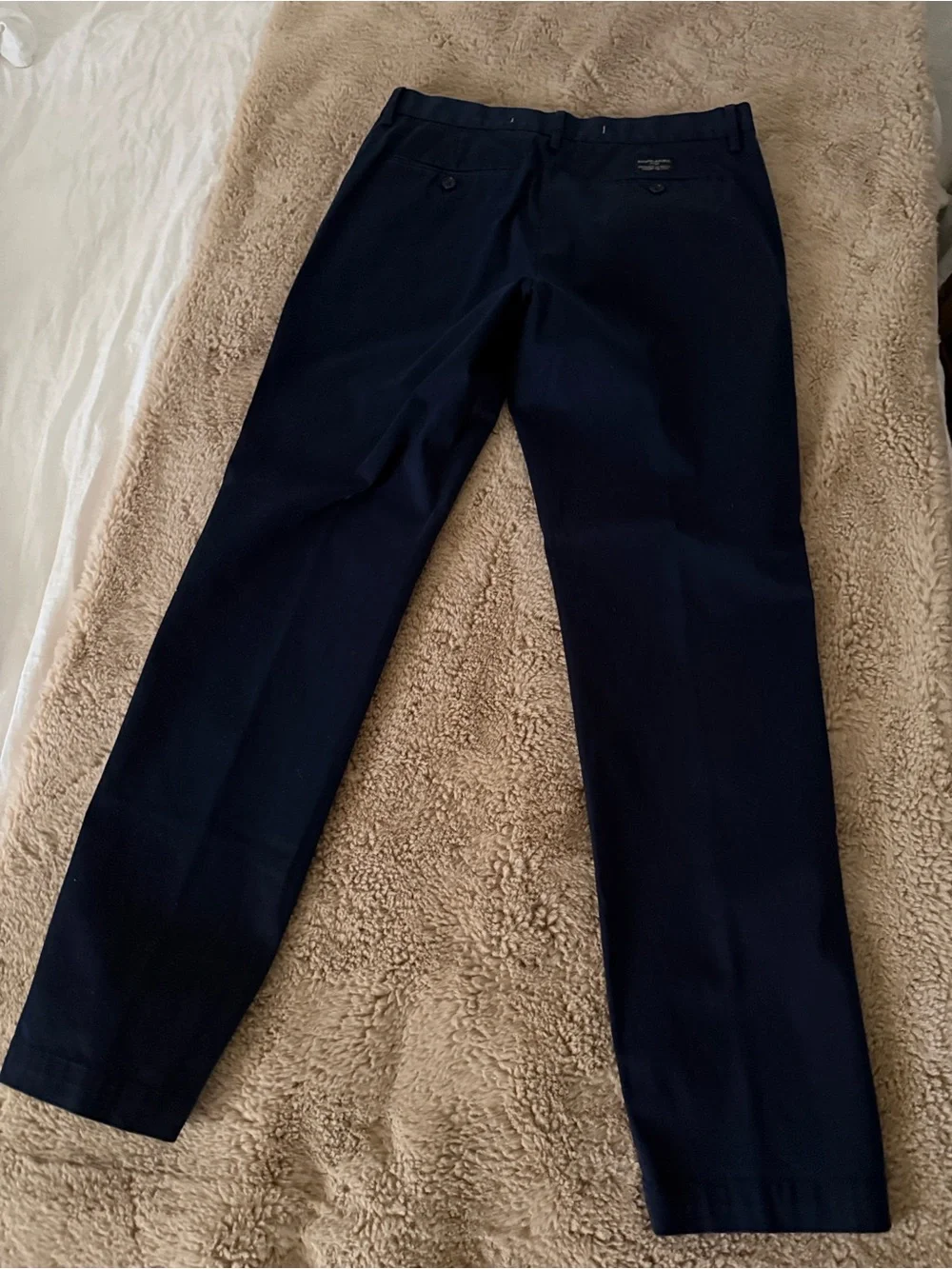 BR Slim Navy Chino Pants for Men - Clean Everyday Style